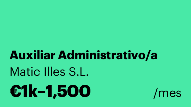 Auxiliar Administrativo/a