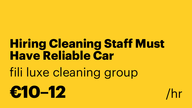 Hiring Cleaning Staff Must Have Reliable Car