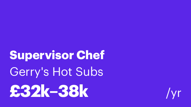 Supervisor Chef