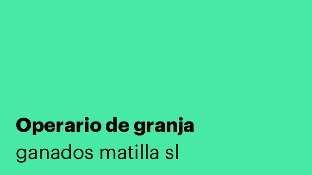 Operario de granja