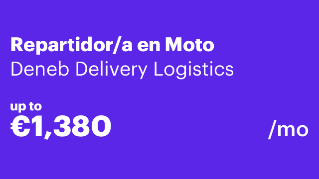 Repartidor/a en Moto