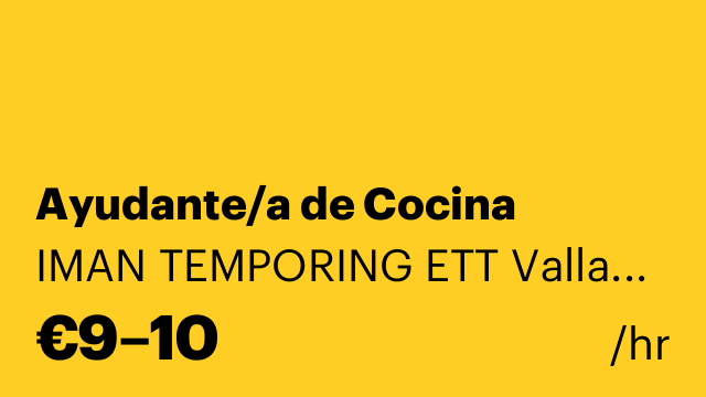 Ayudante/a de Cocina