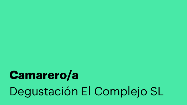 Camarero/a