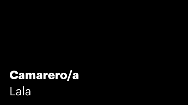 Camarero/a
