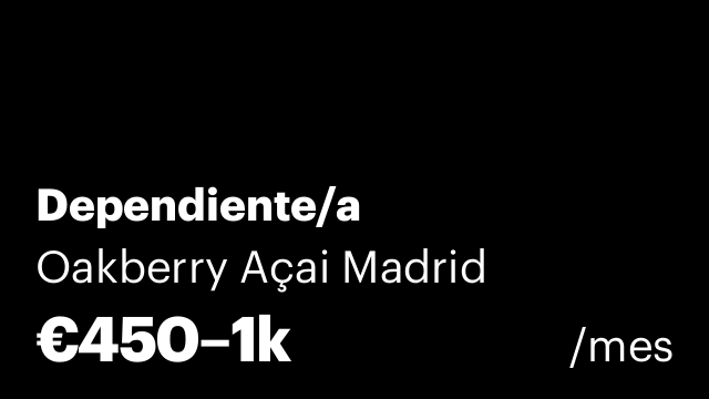 Dependiente/a
