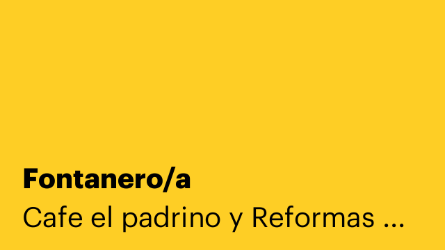 Fontanero/a