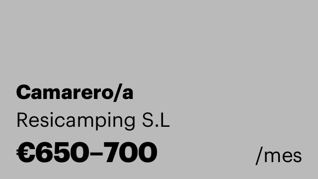 Camarero/a