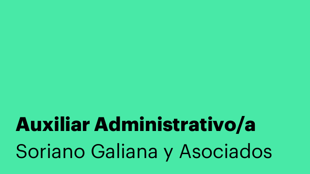 Auxiliar Administrativo/a