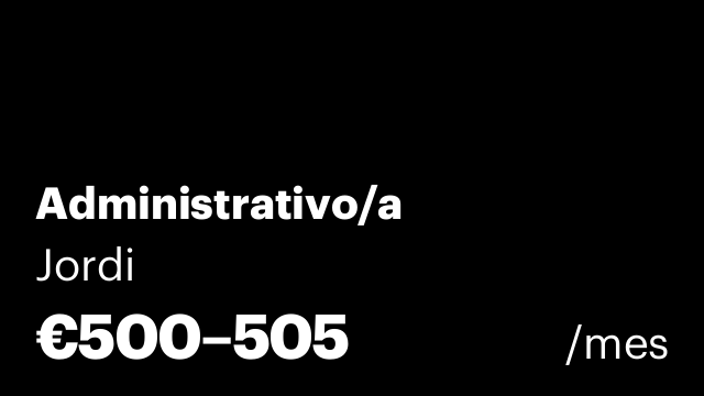 Administrativo/a