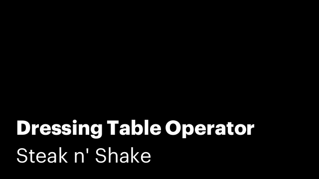 Dressing Table Operator