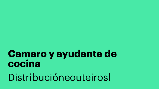 Camaro y ayudante de cocina