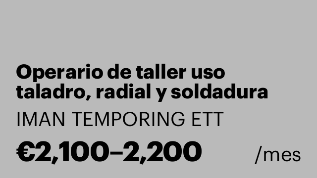 Operario de taller uso taladro, radial y soldadura