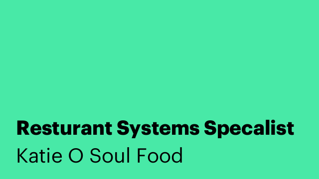 Resturant Systems Specalist
