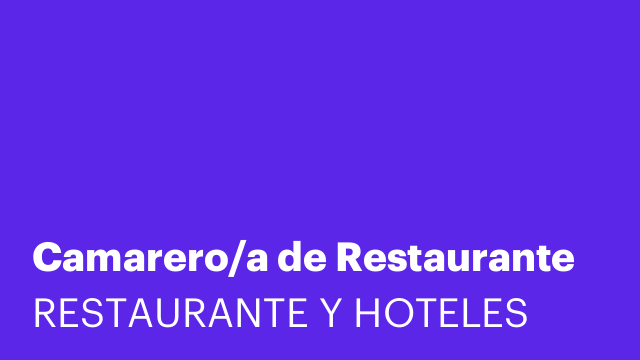 Camarero/a de Restaurante