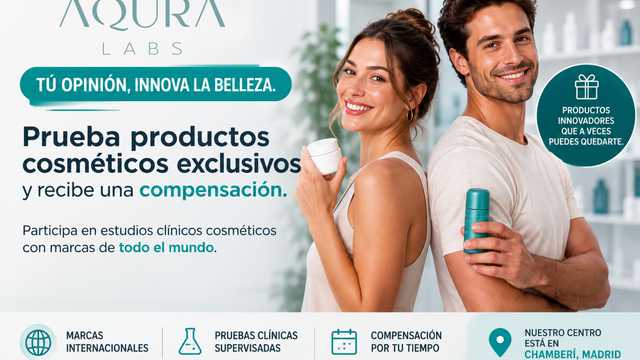Estudios de productos cosméticos remunerados para Mujeres y Hombres