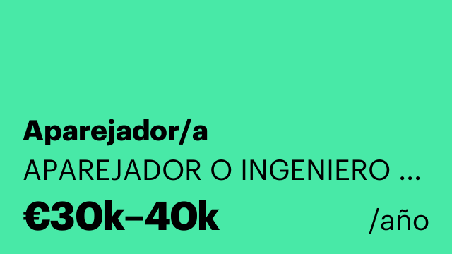 Aparejador/a