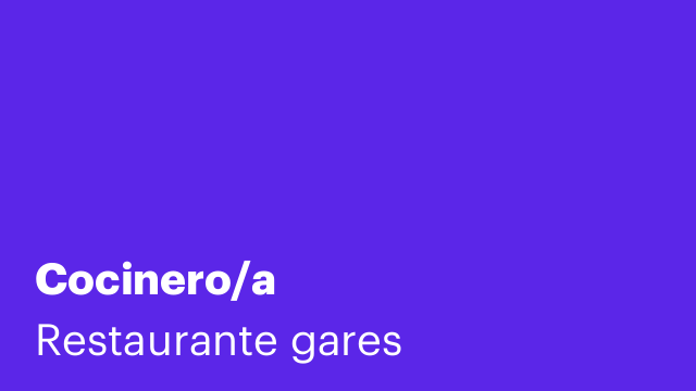Cocinero/a