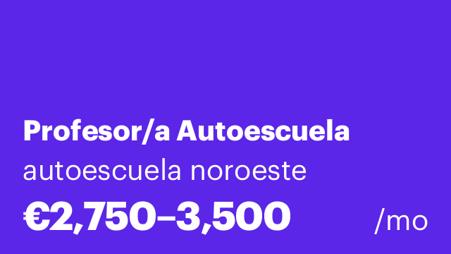 Profesor/a Autoescuela