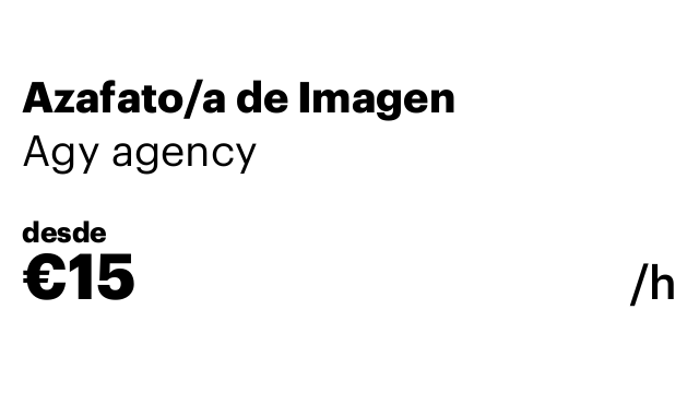 Azafato/a de Imagen