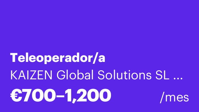 Teleoperador/a