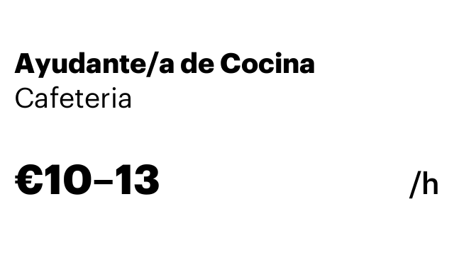 Ayudante/a de Cocina