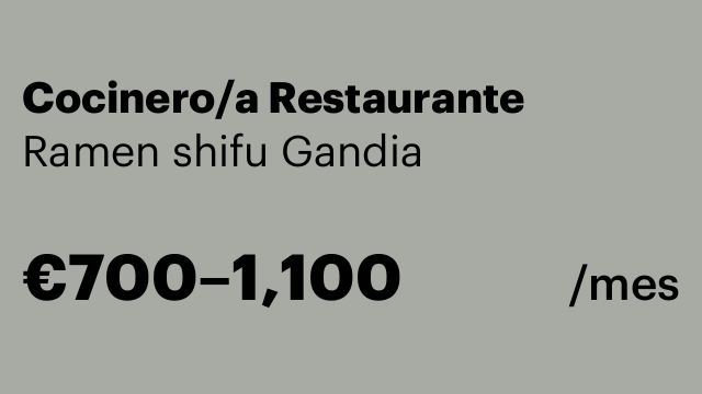 Cocinero/a Restaurante
