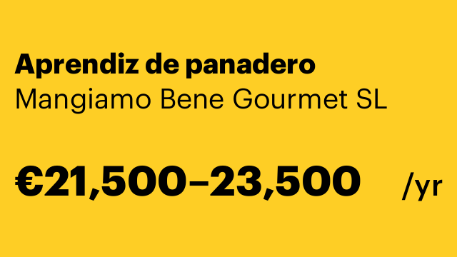 Aprendiz de panadero