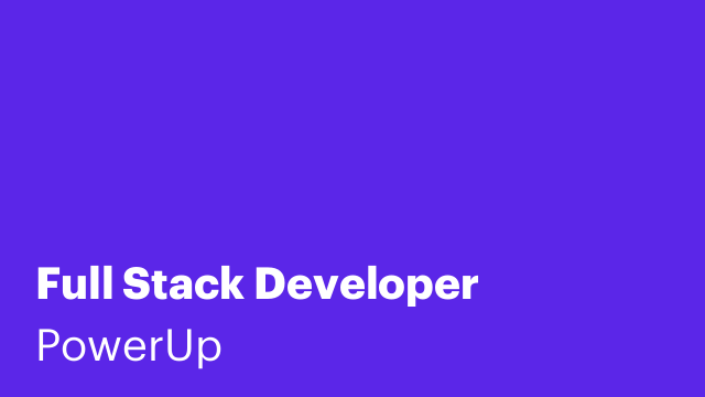 Full Stack Developer