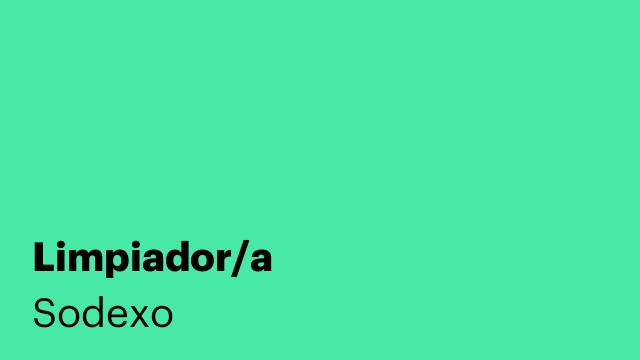 Limpiador/a