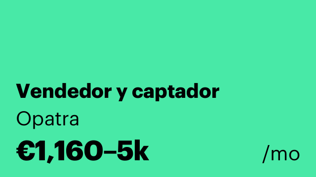 Vendedor y captador