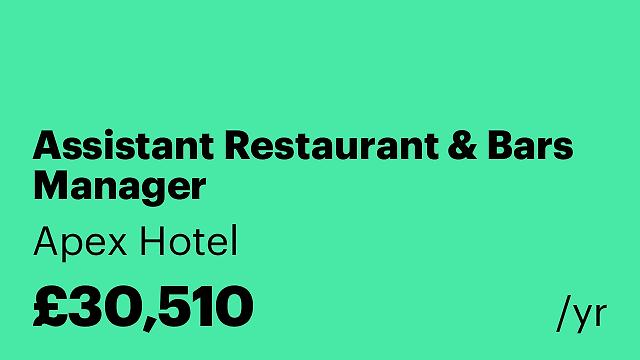 Assistant Restaurant & Bars Manager