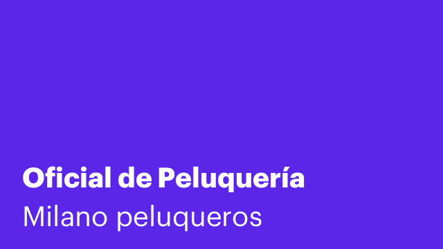 Oficial de Peluquería