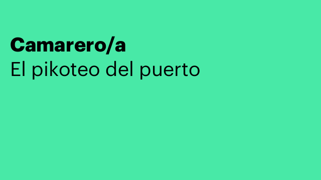Camarero/a