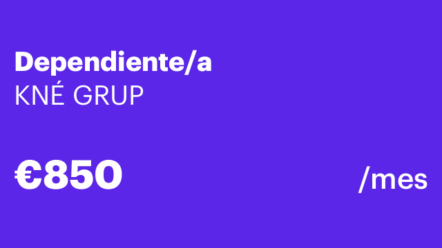 Dependiente/a