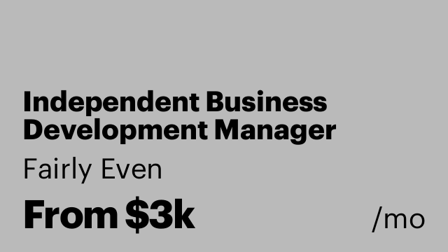 Independent Business Development Manager