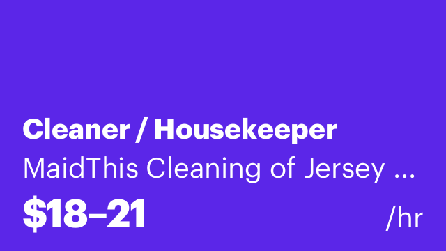Cleaner / Housekeeper