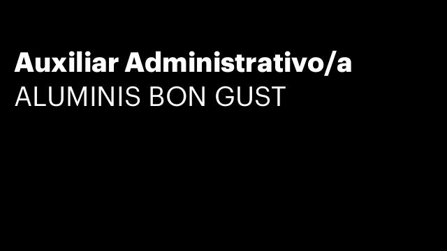 Auxiliar Administrativo/a
