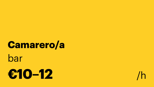 Camarero/a
