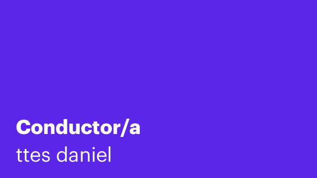 Conductor/a