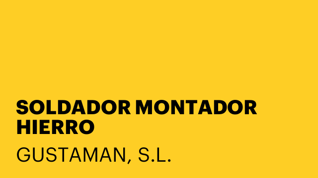 SOLDADOR MONTADOR HIERRO