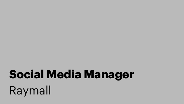 Social Media Manager