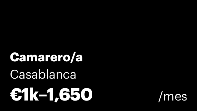 Camarero/a