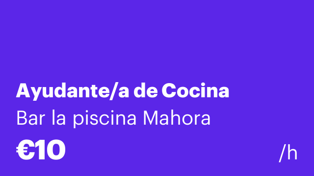 Ayudante/a de Cocina