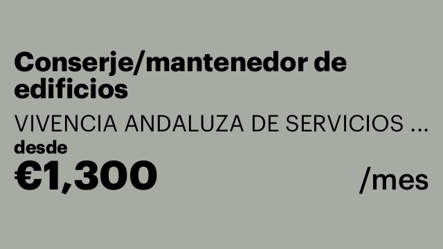 Conserje/mantenedor de edificios
