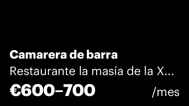 Camarera de barra