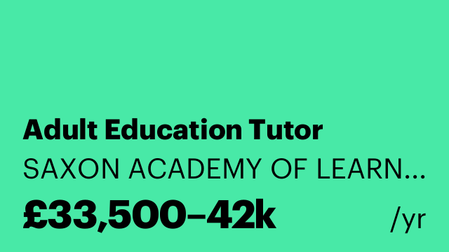 Adult Education Tutor