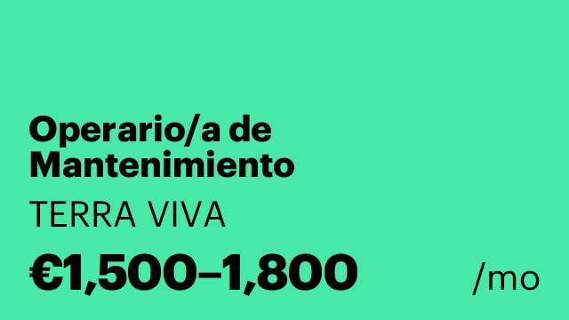Operario/a de Mantenimiento