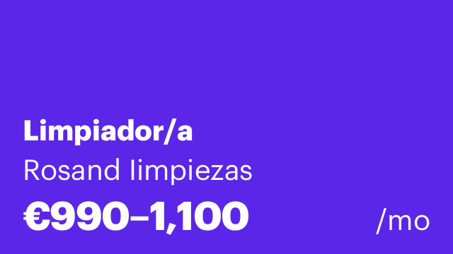 Limpiador/a
