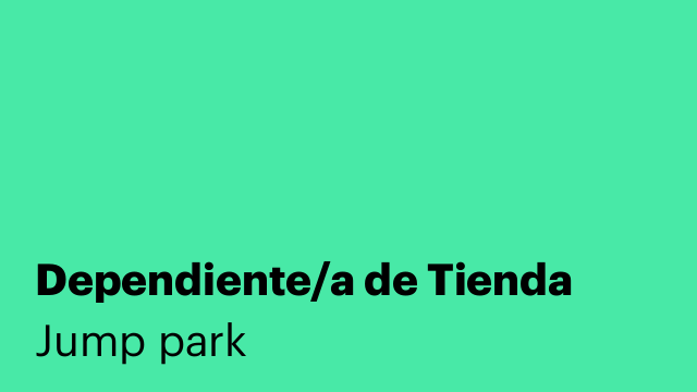 Dependiente/a de Tienda