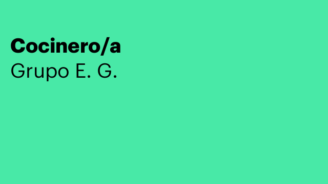 Cocinero/a